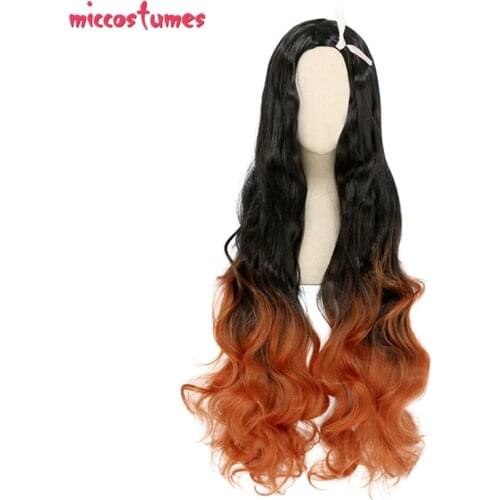 Kamado Gradient Mixed Color Cosplay Wig