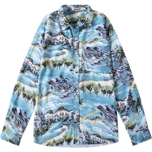 2020 New Arrival Hot Sale Top Fashion Hawaiian Style Leisure Long Sleeve Casual Shirts Single Breasted Brand Clothing Shirt Men