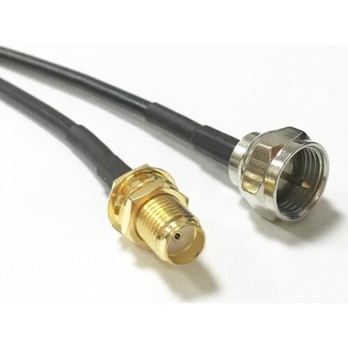 New SMA Female Jack nut Switch F Male Plug pigtail cable RG174 Wholesale 20CM 8" for WIFI Adapter