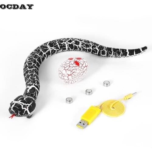 OCDAY RC Snake And Egg emote Control Rattlesnake Animal Trick Terrifying Mischief Toys for Children Funny Novelty Gift New Hot