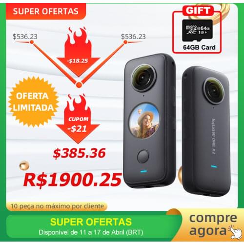 Insta360 One X2 Sport Action Camera 5.7K Video Waterproof To 10M FlowState Stabilization Steady Cam Mode Action Camera