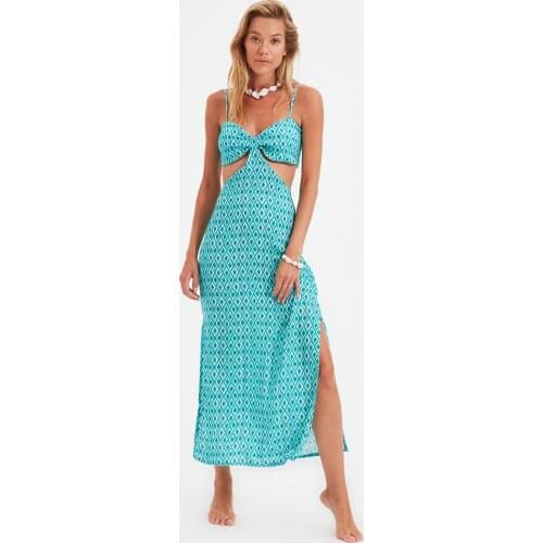 Trendyol Printed Beach Dress TBESS21EL4428