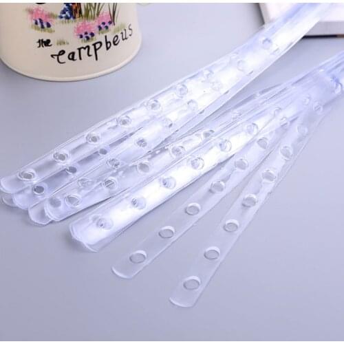 5Pcs Transparent Display Hanger Connector Strips Display Stable For Clothes Rack Market Shop Home Closet Organizer Space Saving