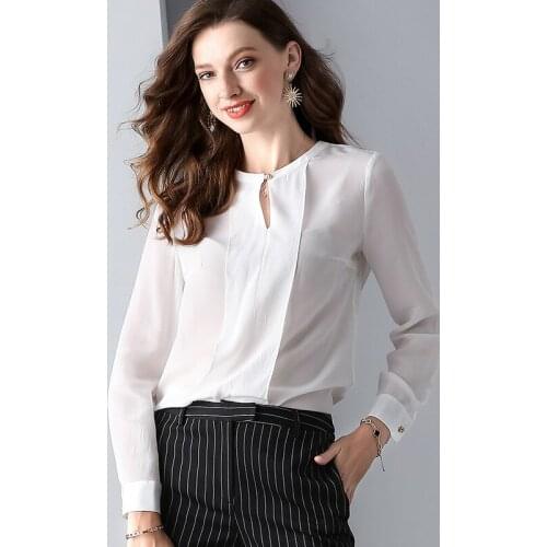 Silk chiffon blouse 5xl chiffon dames shirts casual bohemian womens blouses and tops ladies summer 2019 loose white elegant