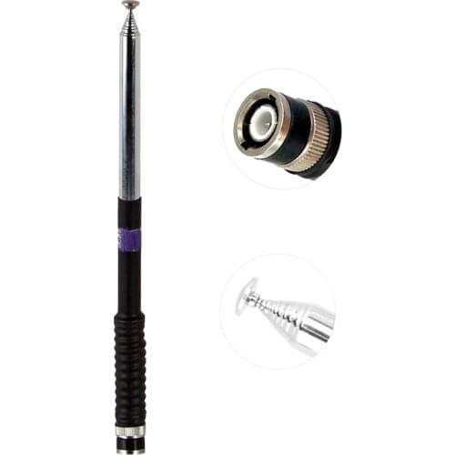 Gain Telescopic BNC Antenna For ICOM V8 V80 IC-V82 IC-U82 Kenwood TK310 Walkie Talkie Two Way Radio VHF 136-174MHz