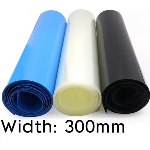 Width 300mm (Diameter 191mm) Lipo Battery Wrap PVC Heat Shrink Tube Insulated Case Sleeve Protection Cover Flat Pack Colorful