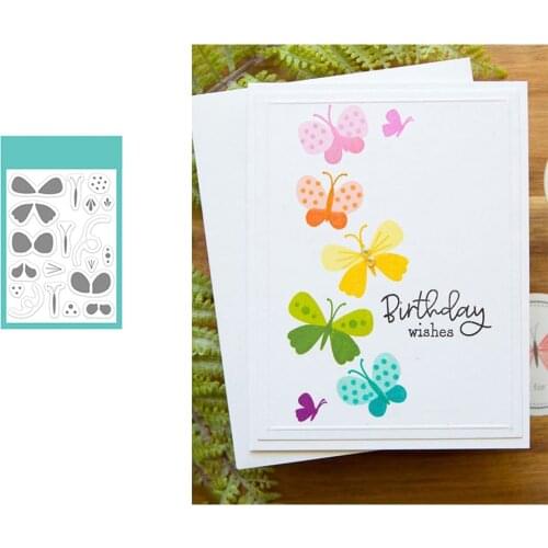 Butterfly Series Background Decoration Metal Cutting Dies Stencil DIY Scrapbooking Greeting Card Craft Embossing Stencil 2021