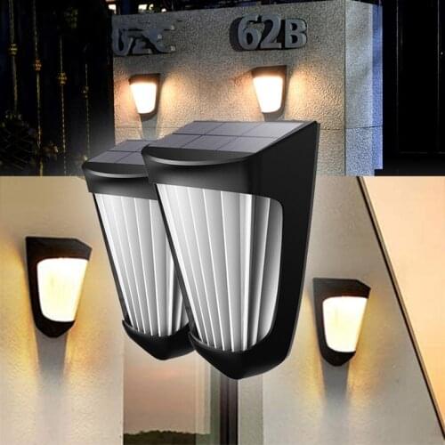 Smart Light Control 10 Led Outdoor Solar Light Garden Decoration Lamp Waterproof Solar Powered Street Lamp Wall Lights