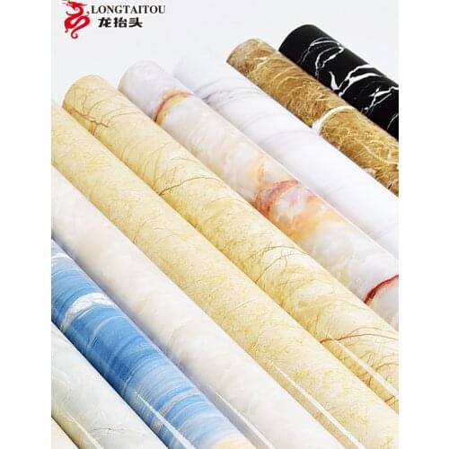 60 * 5 marble pattern kitchen waterproof and oil proof wall stickers wallpaper cabinet table wallpaper self-adhesive