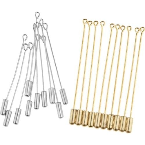 MagiDeal 20Pcs Long Needle Plug Lapel Stick Hat Scarf Brooch Boutonniere Pin
