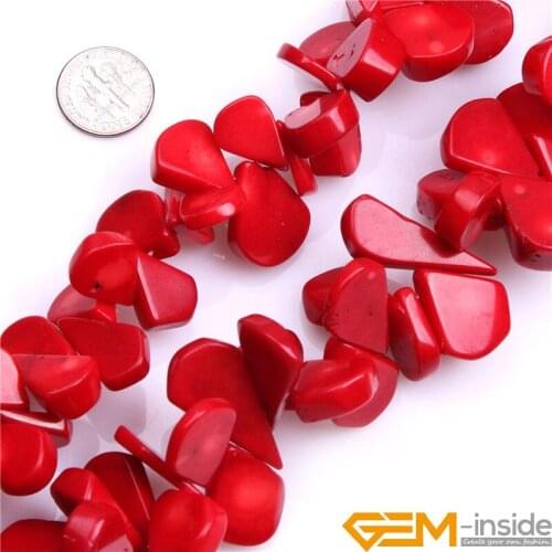 Red Coral Beads For Jewelry Making Beads DIY Beads For Bracelet Or Necklace Making Wholesale Strand 15" Free Shipping