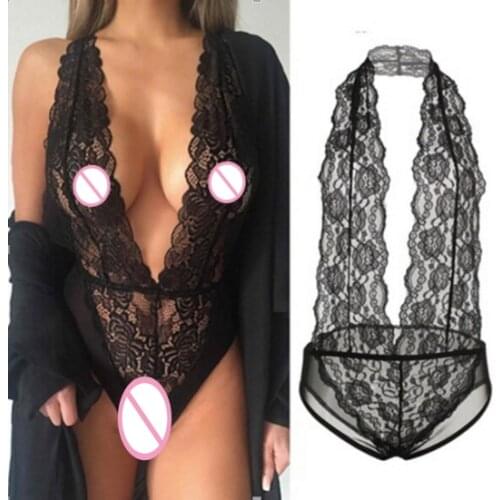 S-2XL Black Sexy Women Sexy Lace Open Bra Erotic Transparent Lingerie Underwear Sexy Lingerie Valentines Day Costumes