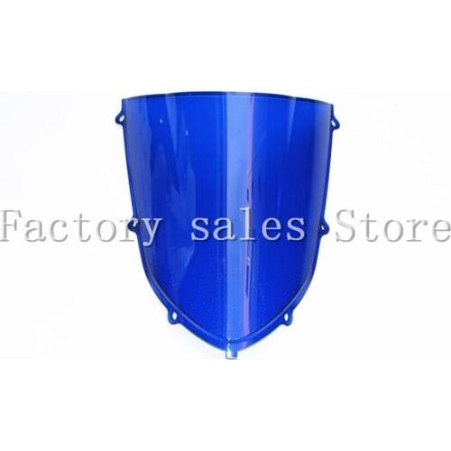 For Kawasaki Ninja ZX10R ZX-10R 2004 2005 blue Windshield WindScreen Double Bubble 04 05