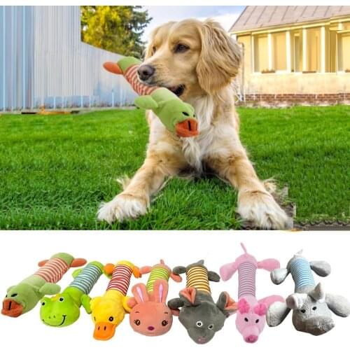 Dog Toys Plush Toys For Dog Cat Cute Funny Elephant Pig Star Shape Squeak Puppy Toy Pet Durable Intercative Molar Chew Toy