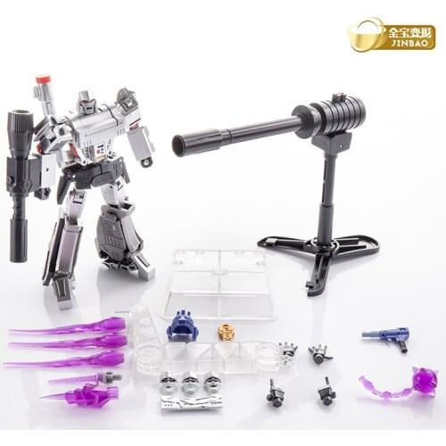 Jinbao Transformation Galvatron Megotroun Metal Version Mgtron H9 Gun Mode G1 Mini Pocket Warrior Action Figure Robot With BOX