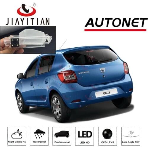 JiaYiTian Rear view Camera For Renault Sandero / Dacia Logan Steppe 2012~2018 CCD BackupCAM Reverse Camera license plate camera