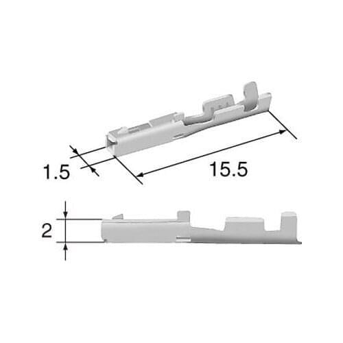 Free shipping 8100-3624 500pcs Original Automotive Female Crimp Terminal Eletronic Cable Terminal