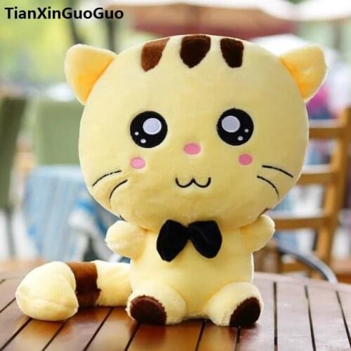 Cartoon cat 28cm cute yellow cat plush toy soft toy birthday gift h0768