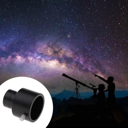 Metal 0.965" to 1.25" Telescope Eyepiece Adapter (24.5mm to 31.7mm) Black