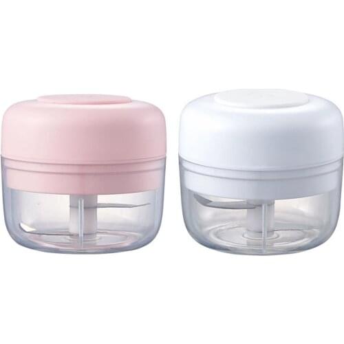 Mini Food Chopper USB Charging Garlic Chopper Grinder Electric Food Mincer Shredder Masher With Charging Cable Kitchen Gadget