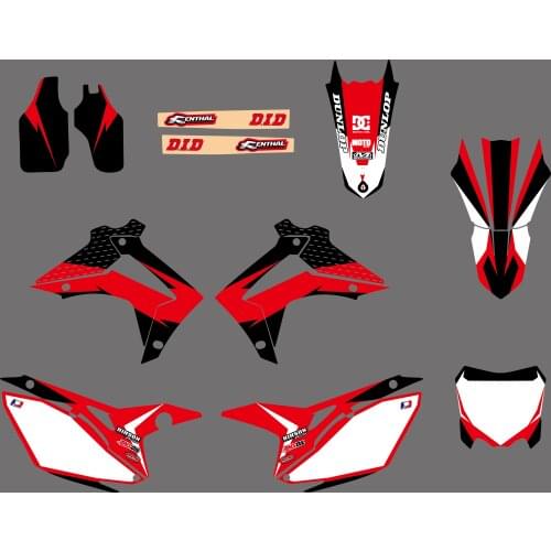 Motorcycle Sticker Decal Graphics Kit For Honda CRF250R CRF250 2014-2017 CRF450R CRF450 2013-2016 2014 CRF 250R 450R 250 450