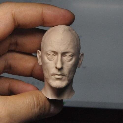 1/6 Scale Leo Unpainted Head Model for 12''Figure Body DIY
