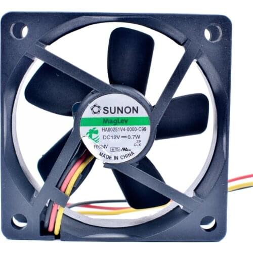 6025 12V 0.7W 6CM Silent cooling fan HA60251V4-0000-C99