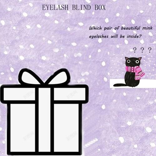 Shegoal 3D Mink Lashes Blind Box 100% Real Mink Eyelashes Two Random Eyelashes for $0.1 High Quantity Mink Eyelashes