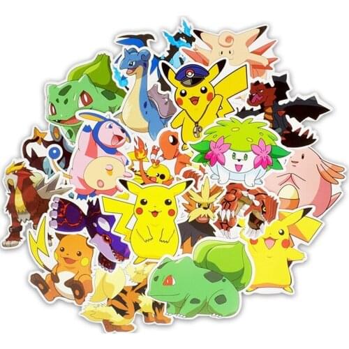 Pokemon Originales Tattoo Stickers 20PCS Action Figure Surprise Cartoon Kids Girls Christmas Lols Birthday Gifts Pokemon Sticke