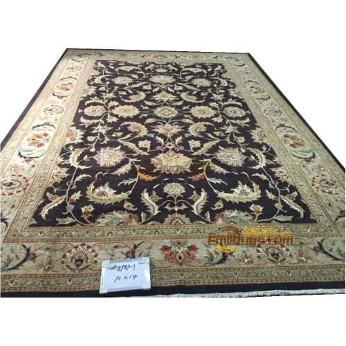 Original single export Turkish handmade carpets OUSHAK Ozarks pure wool carpet 8987-1 10x14gc47zieyg28