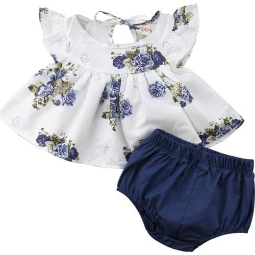Citgeett Newborn Infant Baby Girls Floral Tops Dress Harem Shorts Pants Summer Casual Set Clothes