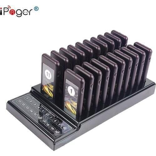Restaurant 20 pagers wireless coaster guest waiter queuing system