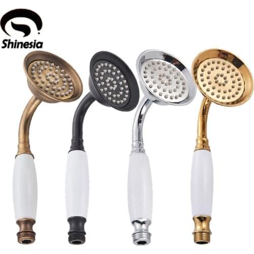 Shinesia Brass Bathroom Hand Shower Hand Sprayer Stainless Steel Hose for Shower Faucet Set Bathroom Accessory