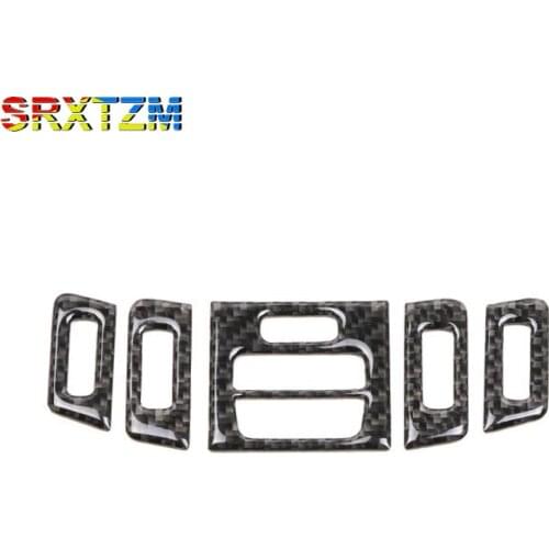 SRXTZM For Bmw E90 E92 Air Conditioner Vent Outlet Cover Styling Carbon Fiber Decoration Interior Mouldings 3 Series Accessories