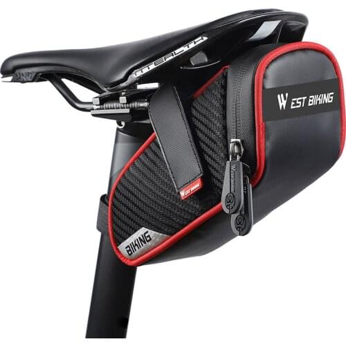 Bicycle Back Seat Bag Mountain Bike Road Bike Waterproof Saddle Bag Reflective Tail Bag Outdoor Riding Equipment