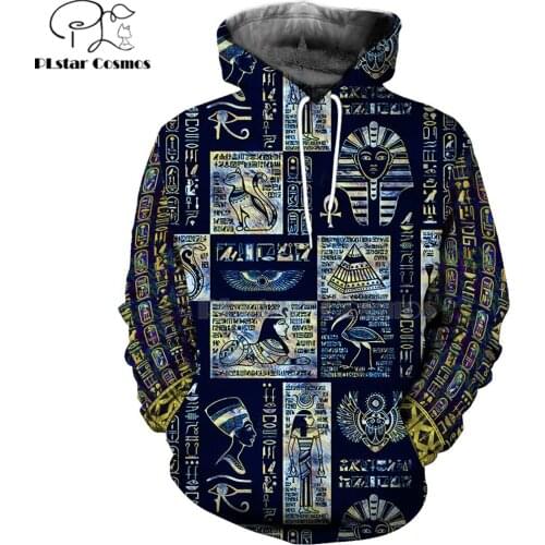 Mysterious retro ancient Horus Egypt goddess Pharaoh totem 3d hoodies/Sweatshirt Winter autumn funny long sleeve streetwear-24