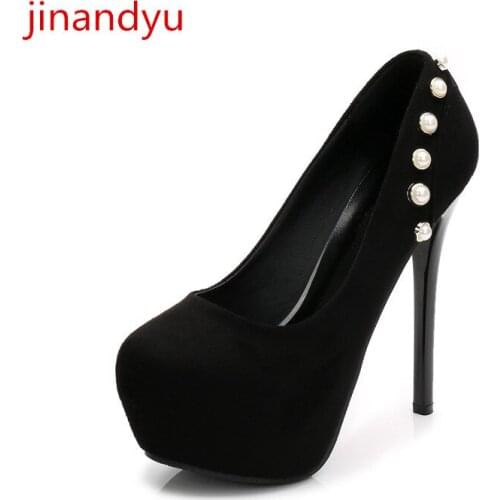 Thin Heels Pumps Women High Heels Pearl Sexy Gray Green Black Platform Heels Fashion Elegant Platforms Dress Female Loafers