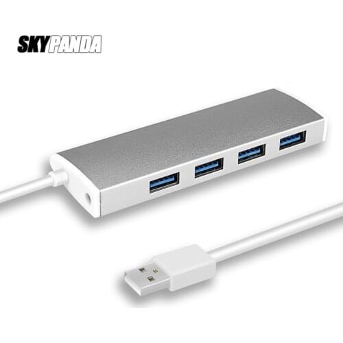 USB3.0 HUB UP To 5Gbps Super Speed 4 Ports Adapter Portable Silver Gold DC 5V Charging Splitter For Multi USB Devices PC Laptop