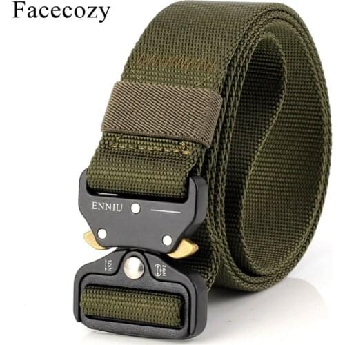 Facecozy Military Tactical Nylon Belt Waist Straps Adventure Outdoor Hiking Combat Safety Multifunctional Training Waist belt