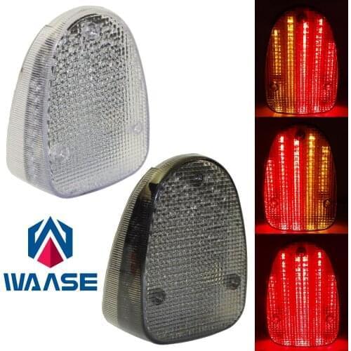 Waase E-MARK LED Integrated Blinker Tail Brake Turn Signals Light For YAMAHA Drag Star 650 1100 XVS650 XVS1100 Classic Silverado