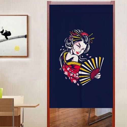 Japanese Blackout Curtain Bedroom Kitchen Door Curtain Shelter Half Panel Curtain Home Decoration Partition Curtain