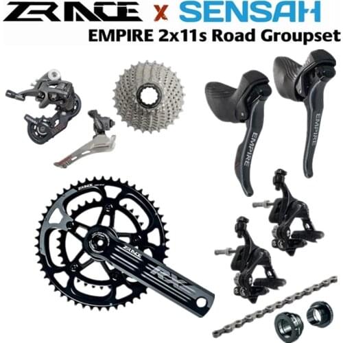 ZRACE Crank Brake Cassette Chain + SENSAH EMPIRE,2x11 Speed, 22s Road Groupset, for Road bike Bicycle 5800, R7000 Components
