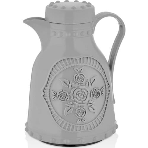 1 LT Soft Gray Roses Thermos