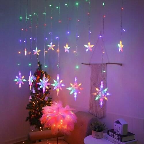 1pc Christmas Christmas Outdoor Garden Lighting Window Decoration Lamp Led Polaris Lights Star Lights For Festivals
