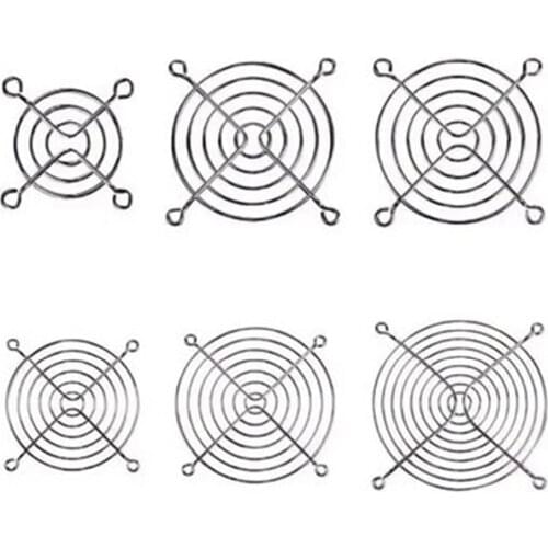 1PC Silvery Metal Wire Finger Guard CPU Fan DC Fan Grill Guard Protector Nickel Plated 40/60/80/90/120mm