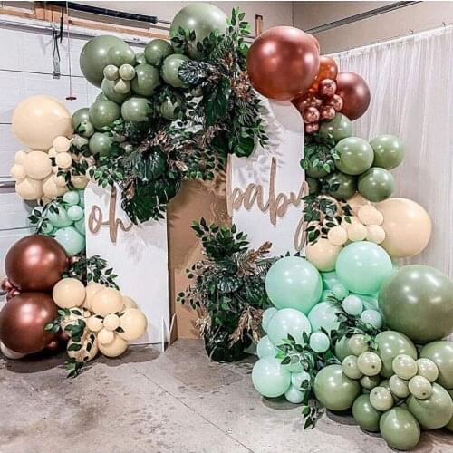 102Pcs/lot Purple Balloons Garland Kit Macaron Theme Balloon Arch Globos Balloons Birthday Party Decor Baby Shower Wedding Decor