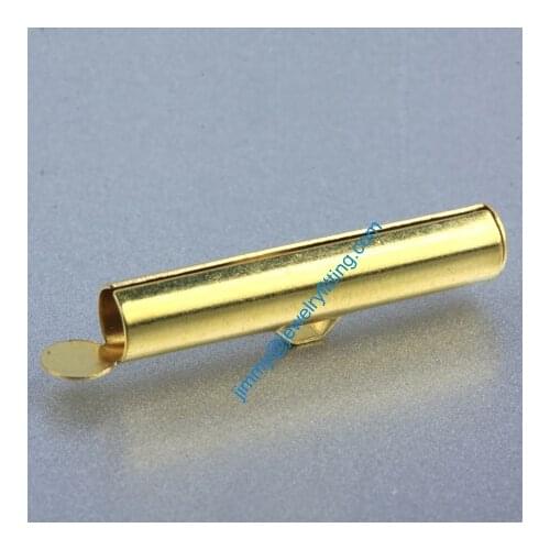 2013 jewelry findings End Bars for leather cord;foldover cord ends