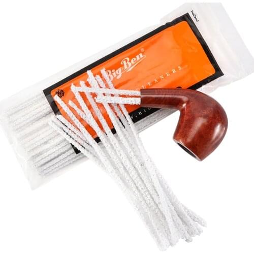 50pcs/lot Cotton Smoking Pipe Cleaners Smoke Tobacco Pipe Cleaning Tool White Tobacco Pipes Accessories