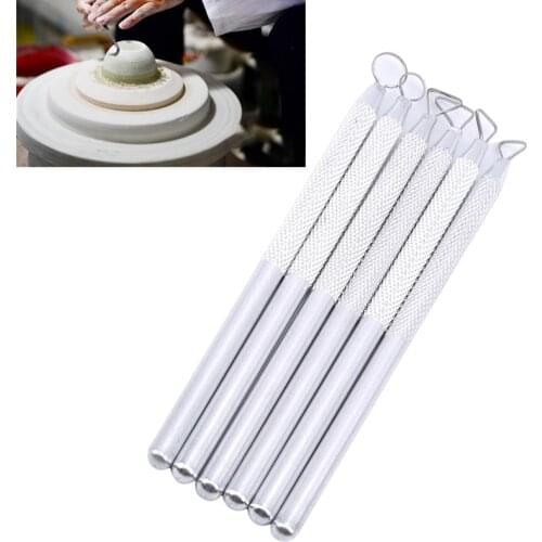 6 Pcs Clay Sculpture Wax Carving Pottery Tools Polymer Ceramic Modeling Paste Model Making Tools
