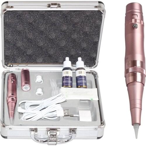 Import Motor Wireless Battery Permanent Makeup Machine Tattoo Machine Ink Kit for 3D Eyebrow Lips Eyeliner Body Tattoo Art